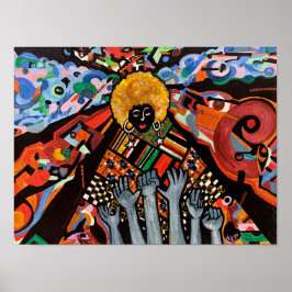 Póster "Entre caos, me levanto"