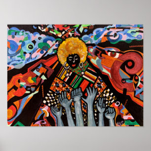 Póster "Entre caos, me levanto"