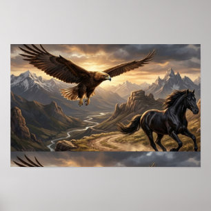 Póster Entre el cielo y la piedra