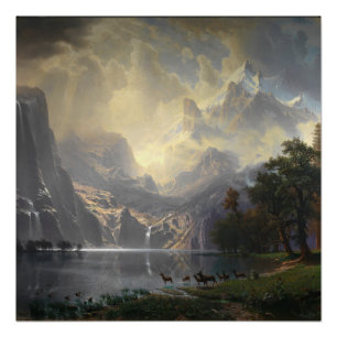 Póster Entre el paisaje montañoso de Sierra Nevada, Calif