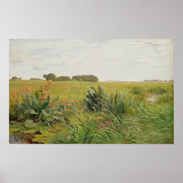 Póster Entre Geest y Marsh, c.1880 (Frente)