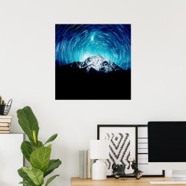 Póster Entre la galaxia y la montaña