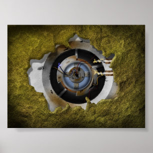 Póster Entre la tecnología y la naturaleza