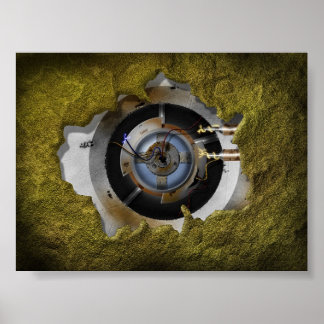 Póster Entre la tecnología y la naturaleza