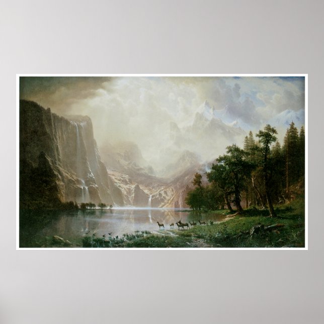 Póster Entre las montañas de Sierra Nevada, California (Frente)