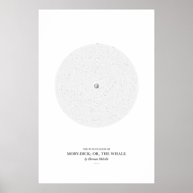 Póster Entre las palabras: Moby-Dick; o, la ballena (Frente)