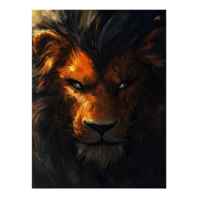 Póster Entre Leões (Anverso)