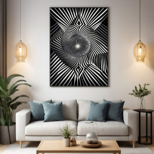 Póster Entre líneas y dimensiones