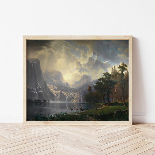 Póster Entre Sierra Nevada, CA Albert Bierstadt