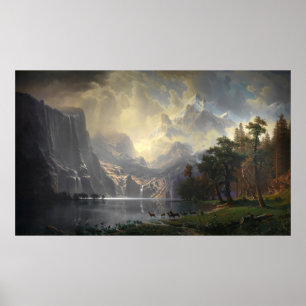 Póster Entre Sierra Nevada, California