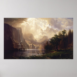 Póster Entre Sierra Nevada, CC por Albert Bierstadt