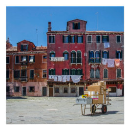 Póster Entrega de cajas en Venecia