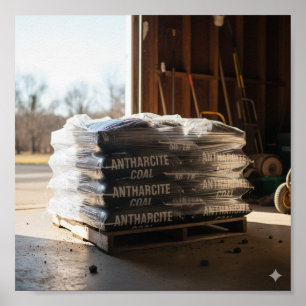 Póster Entrega de carbón de antracita