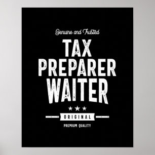 Póster Entrega de cargo de trabajo de preparador de impue