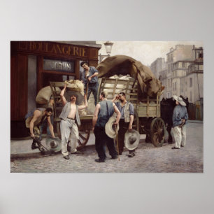 Póster Entrega de la harina, 1885