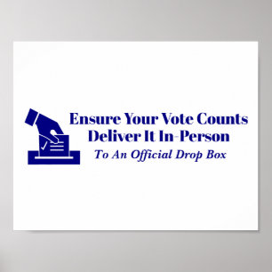 Póster Entrega tu voto a tiempo