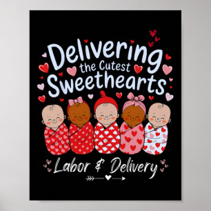 Póster Entregando a los más lindos enamorados trabajo de