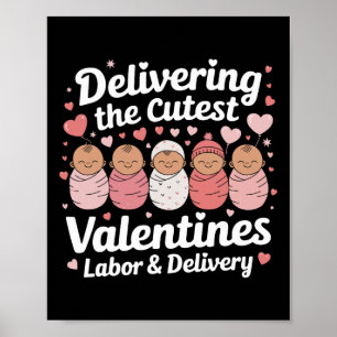 Póster Entregando el Día de San Valentín más Lindo Trabaj