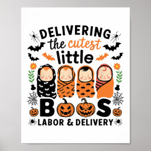 Póster Entregar La Labor Y El Suministro De Las Calabazas