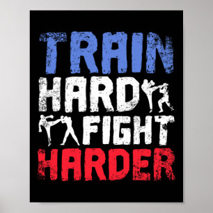 Póster Entrena Duro, Lucha Más Duro Savate 