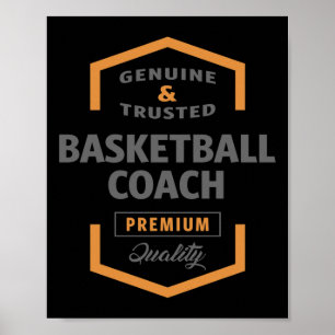 Póster Entrenador de baloncesto