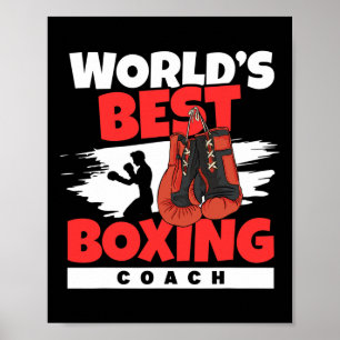 Póster Entrenador de boxeo del mundo Club de boxeo Kickbo