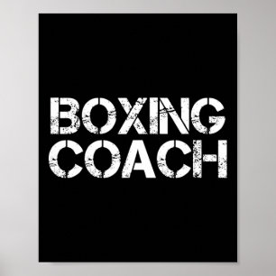 Póster Entrenador de Boxeo Equipo de Enseñanza Shirt Depo