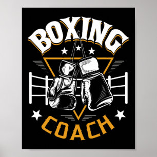 Póster Entrenador de boxeo Kickboxer Boxer 1