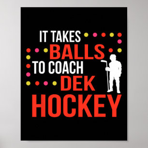Póster Entrenador de hockey Dek