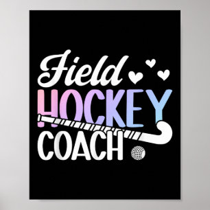 Póster Entrenador de Hockey sobre Césped Agradecimiento E