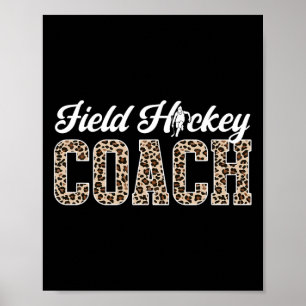 Póster Entrenador de Hockey sobre Césped Leopardo Entrena