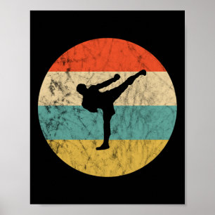 Póster Entrenador de Kickboxing Sunset Mma Kickboxing Kar