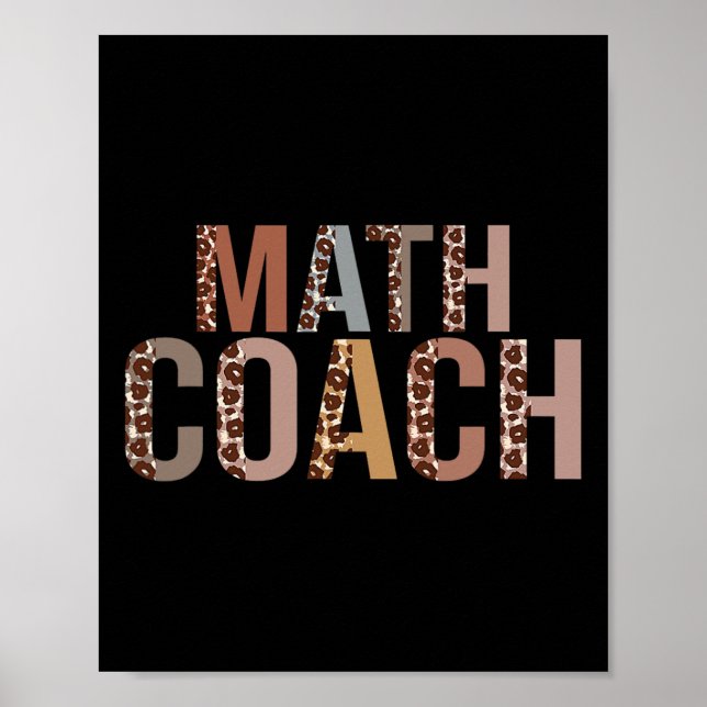 Póster Entrenador de Leopard Math se reparte de vuelta a  (Frente)