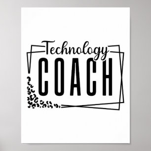 Póster Entrenador de Tecnología Instruccional Diseño Geni