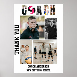Póster Entrenador de Voleibol Noche de Veteranos Graduaci