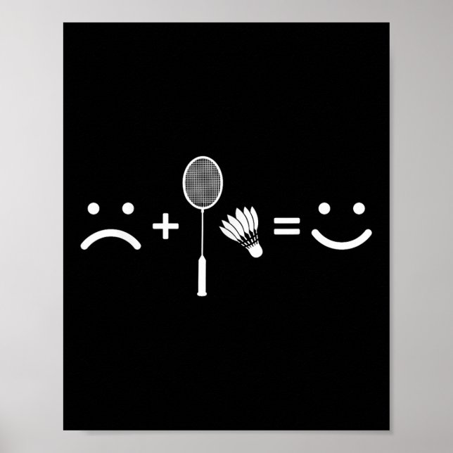 Póster Entrenador del equipo Badminton Love Happy (Frente)