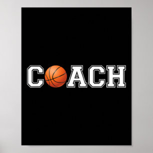 Póster Entrenador Deportivo de entrenador de básquetbol E