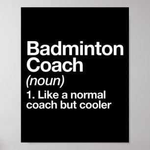Póster Entrenador divertidísimo en la definición del entr