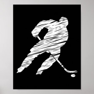 Póster Entrenador Entrenador Diciendo Hockey Hockey Jugad