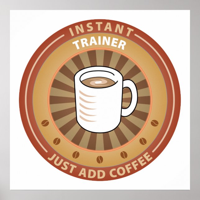 Póster Entrenador instantáneo (Frente)