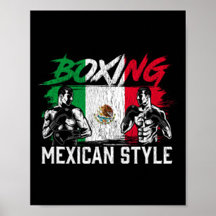 Póster Entrenador mexicano de boxeo