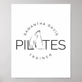 Póster Entrenador Pilates Instructor