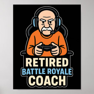 Póster Entrenador retirado de Ttle Royale, anciano jugado