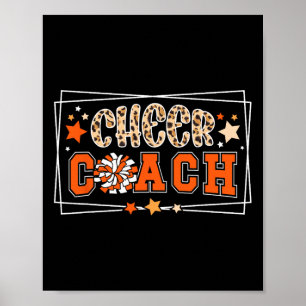 Póster Entrenadora de porristas Coach Leopard Entrenadora