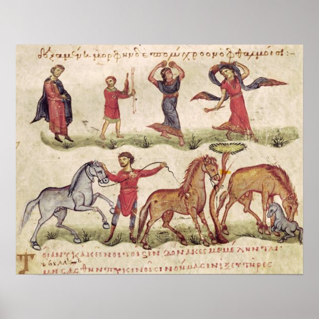 Póster Entrenadores de caballos (Frente)