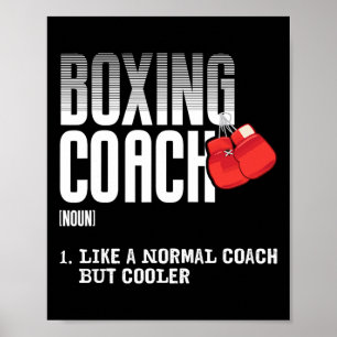 Póster Entrenadores divertidos de definición deportiva de
