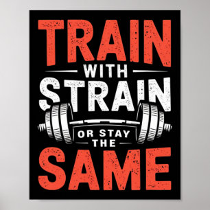 Póster Entrenamiento con cepa - Fitness Bodybuilding Work