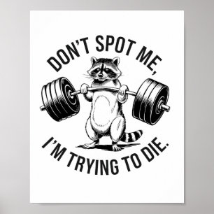 Póster Entrenamiento de culturismo no me ayudes estoy tra