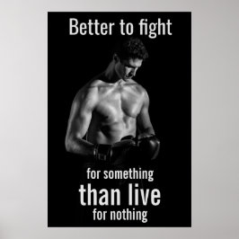 Póster Entrenamiento de gimnasio | Frase motivacional de 