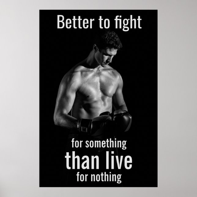 Póster Entrenamiento de gimnasio | Frase motivacional de  (Frente)